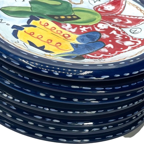 HausenWare Set of 7 Western Cowboy Boots Hat Designed by Mary Jane Mitchell 8" - Picture 7 of 11